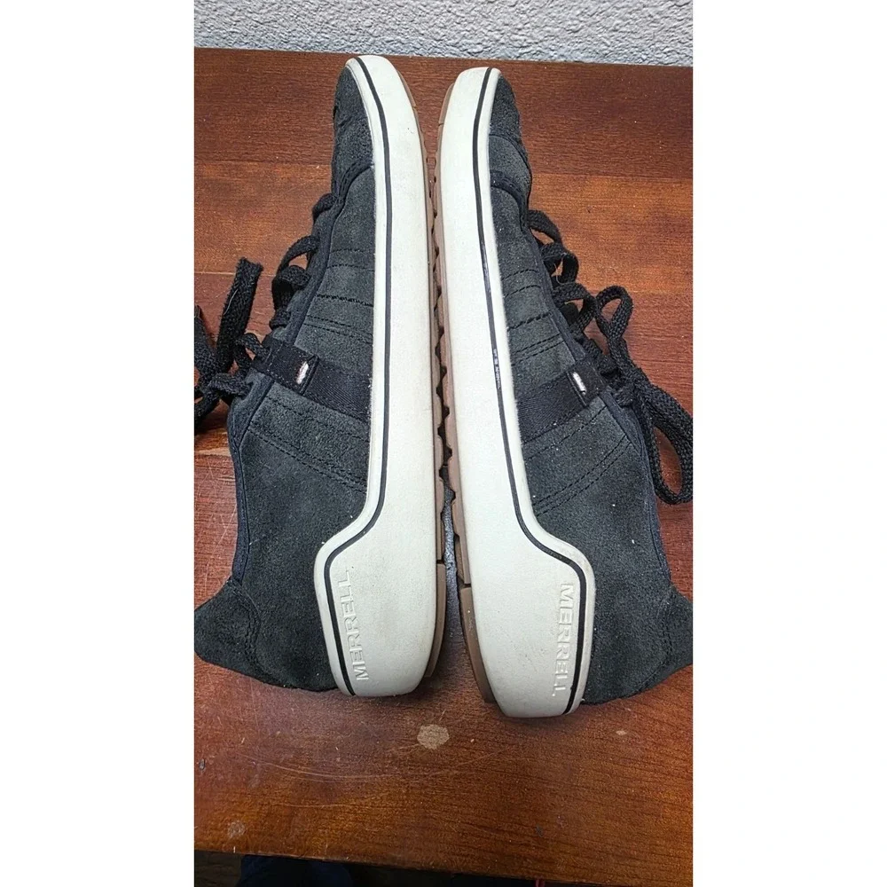 Merrell‎ Men's Black Suede Lace-Up Sneakers Casual Style Size 9